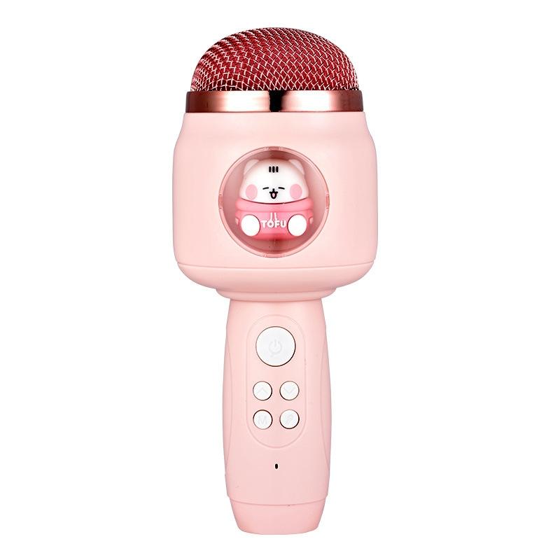 Kids Wireless Bluetooth Karaoke Microphone With Echo Speaker Pink Singing Mic 11