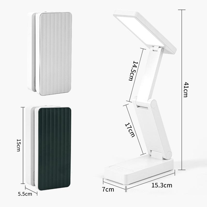 Premium Rechargeable Folding Desk Lamp With Eye Protection Adjustable Brightness Portable USB Stud 3