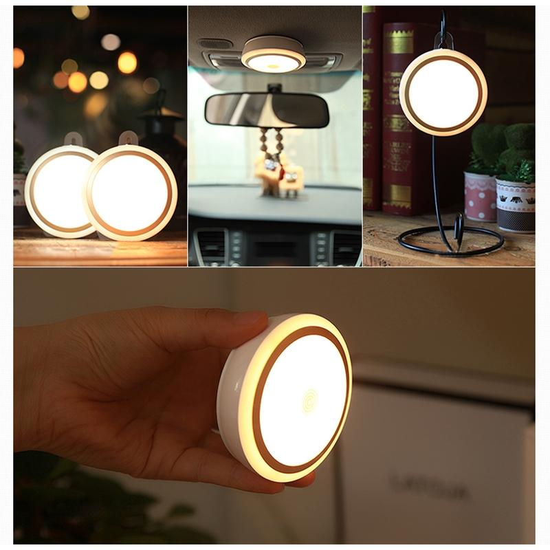USB Rechargeable Warm White LED Night Light With Remote Control 2