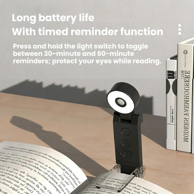 Mini USB Clip On Reading Lamp Portable LED Bookmark Light 5
