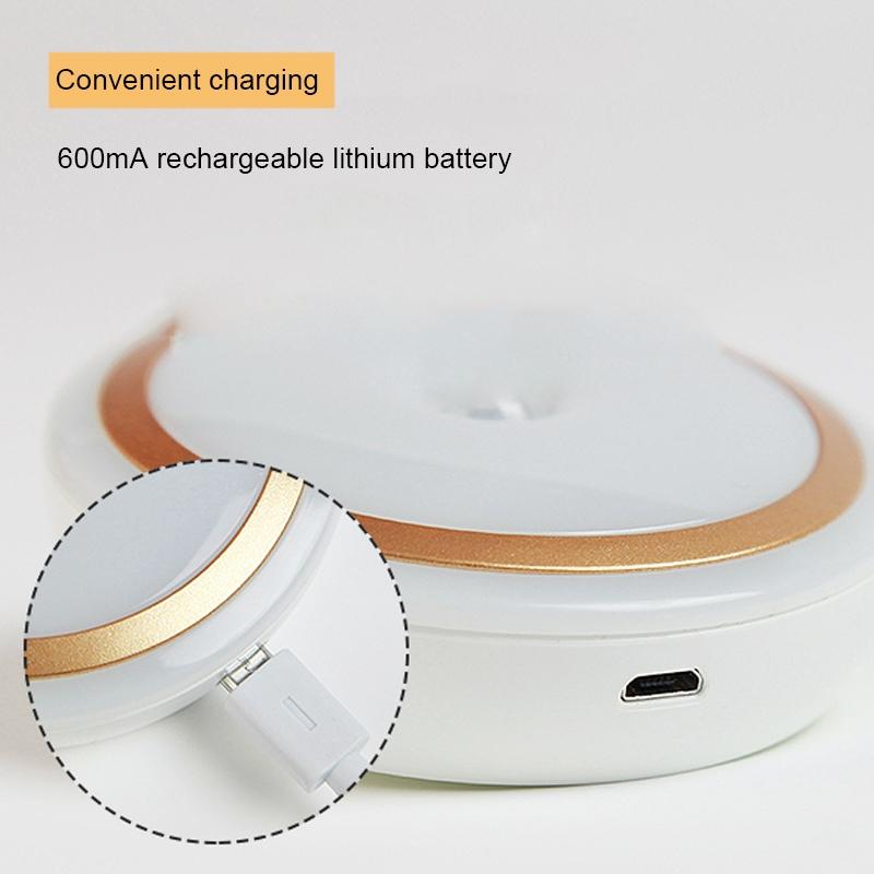 USB Rechargeable Warm White LED Night Light With Remote Control 6