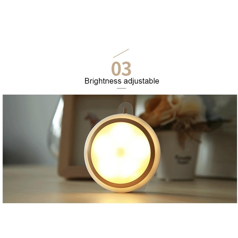 USB Rechargeable Warm White LED Night Light With Remote Control 10