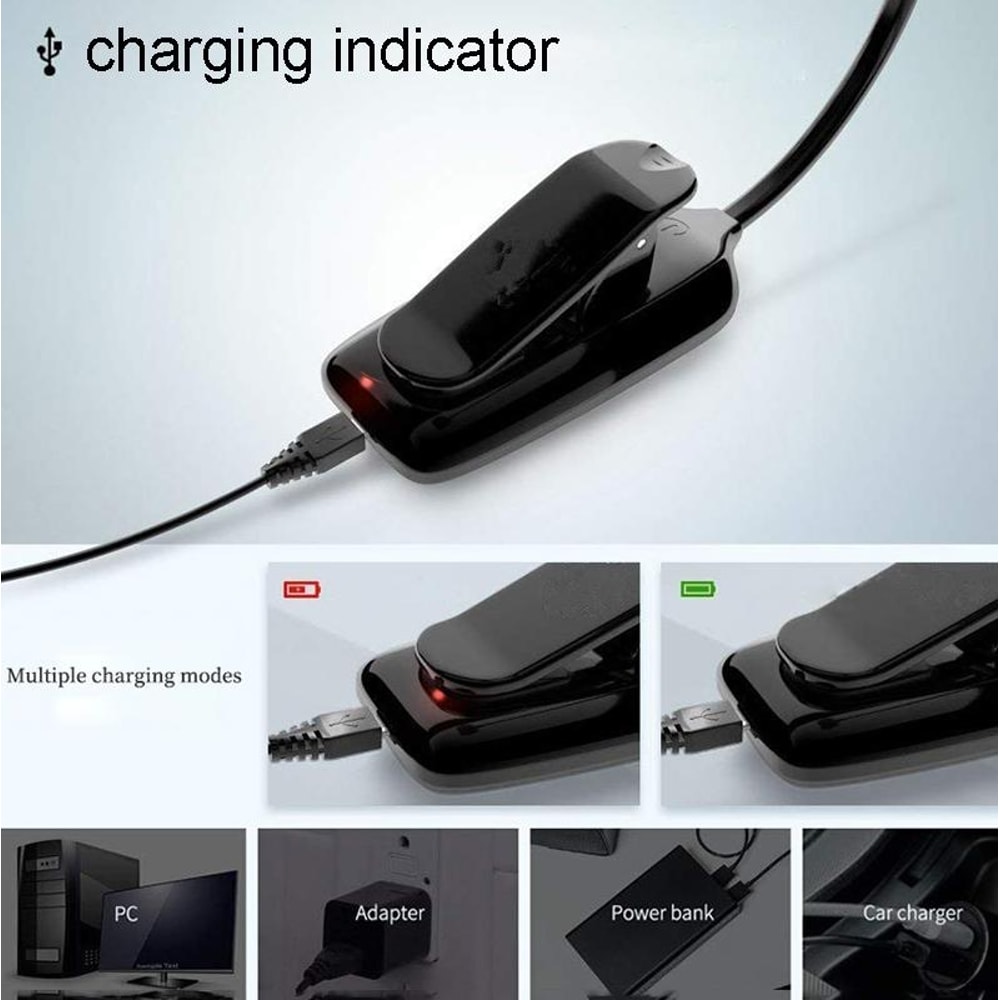 Portable LED Book Clip Light Eye Protection Reading Music Score Lamp 3