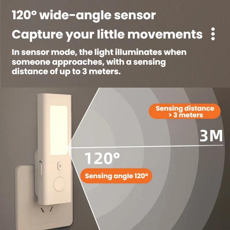 Premium Motion Sensor Rechargeable Plug In LED Night Light