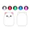 Color Changing Cat-Shaped LED Nightlight USB Rechargeable Silicone Lamp
