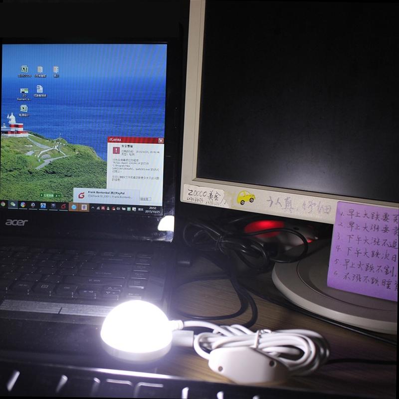 Compact Dimmable USB LED Light Bulb With Magnetic Base Adjustable Modes 7