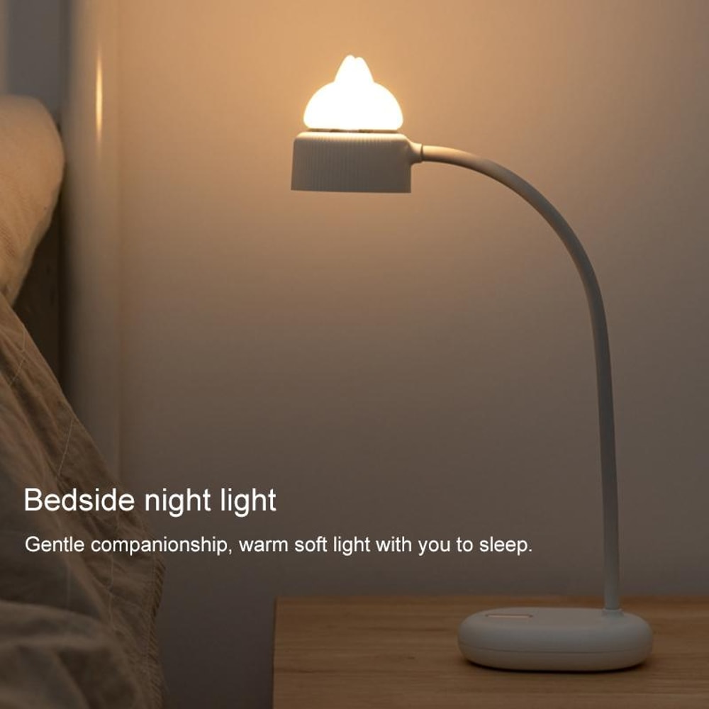 Cat Shaped LED Desk Lamp With Adjustable Brightness Dual Light Night Lamp 9
