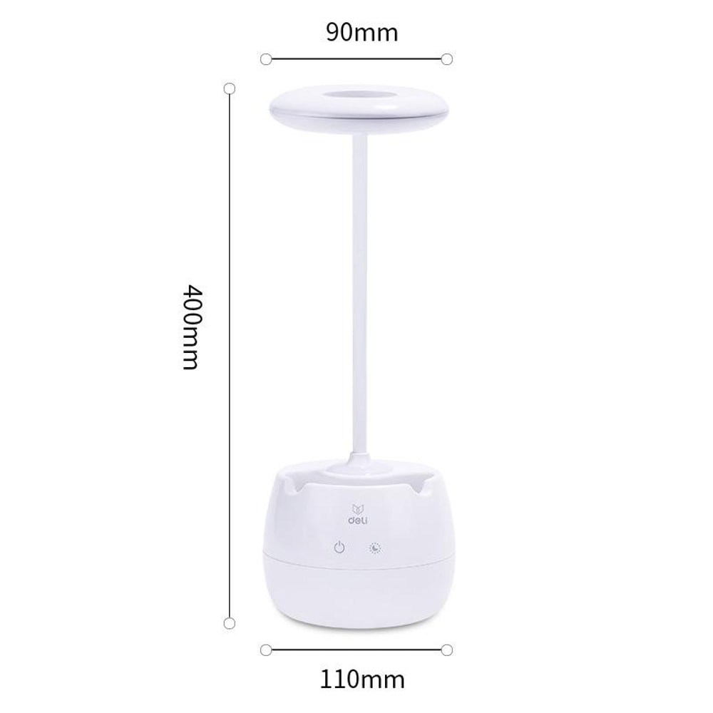 Premium Adjustable Rechargeable LED Desk Lamp with USB & Pen Holder