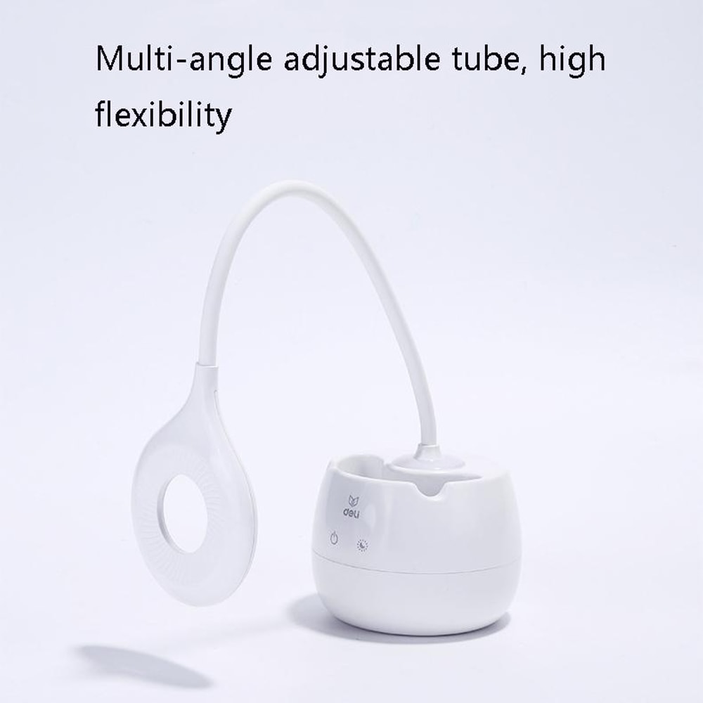 Premium Adjustable Rechargeable LED Desk Lamp with USB & Pen Holder