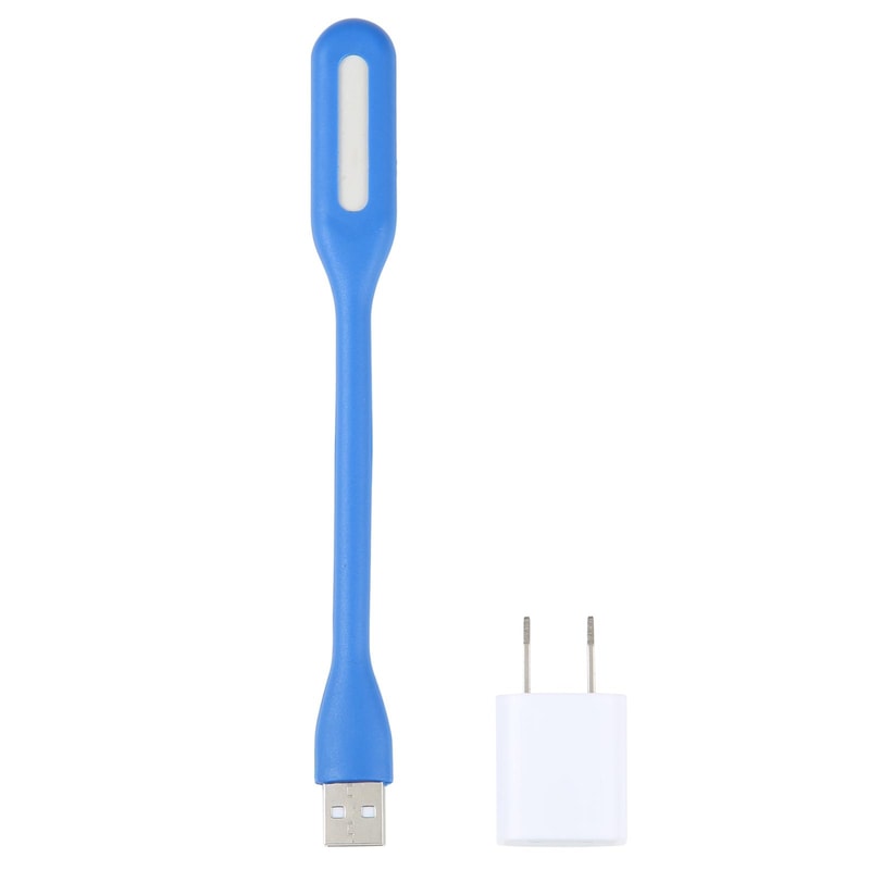 Adjustable USB LED Reading Light With Flexible Neck And US Adapter 2