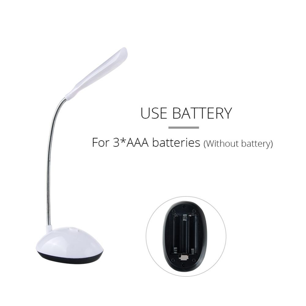Adjustable Kids LED Bedroom Reading Lamp 2 Pack Flexible Portable Light 1
