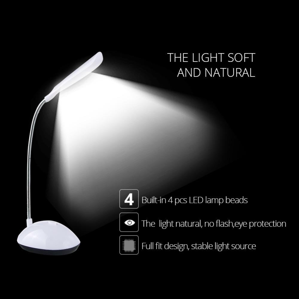 Adjustable Kids LED Bedroom Reading Lamp 2 Pack Flexible Portable Light 4