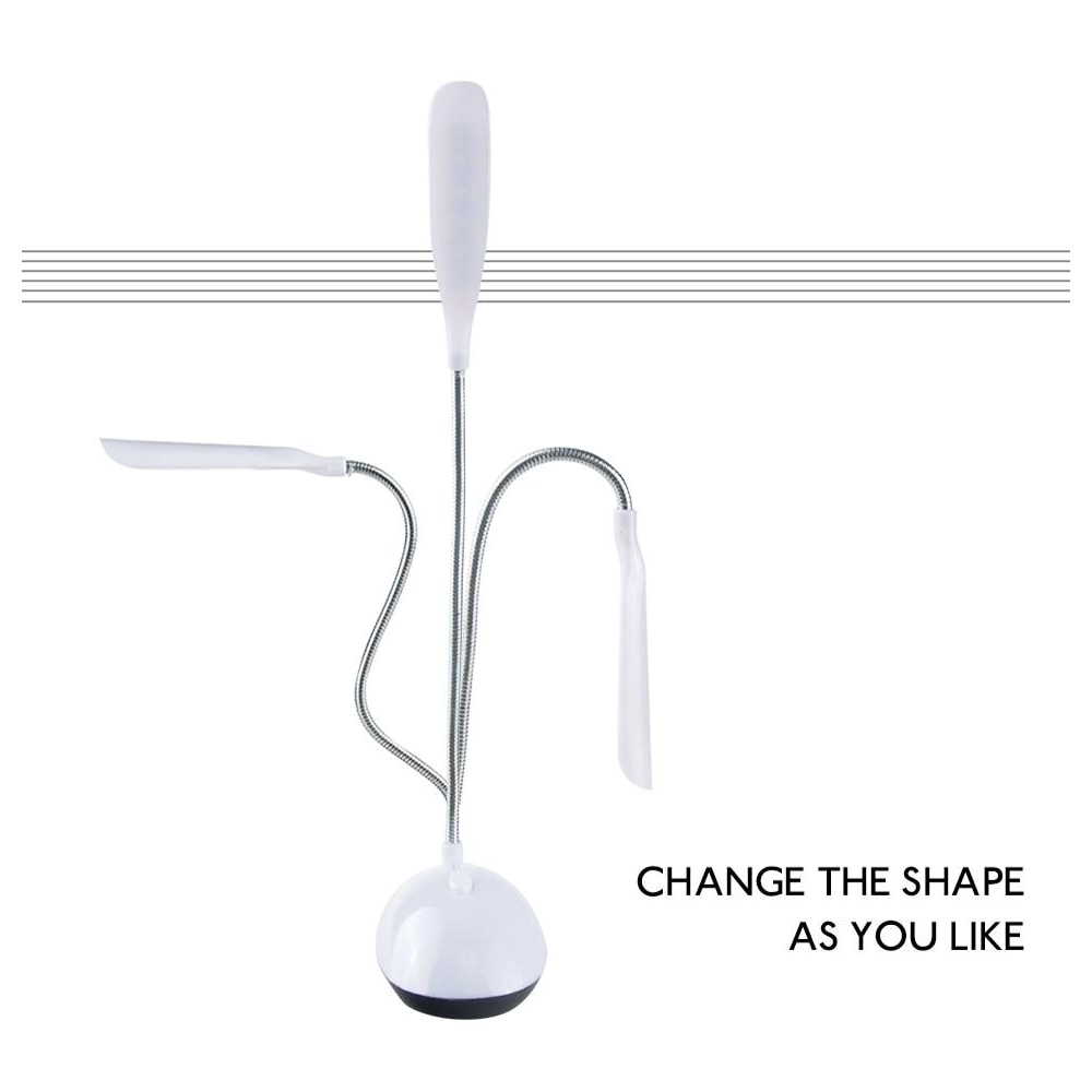 Adjustable Kids LED Bedroom Reading Lamp 2 Pack Flexible Portable Light 5
