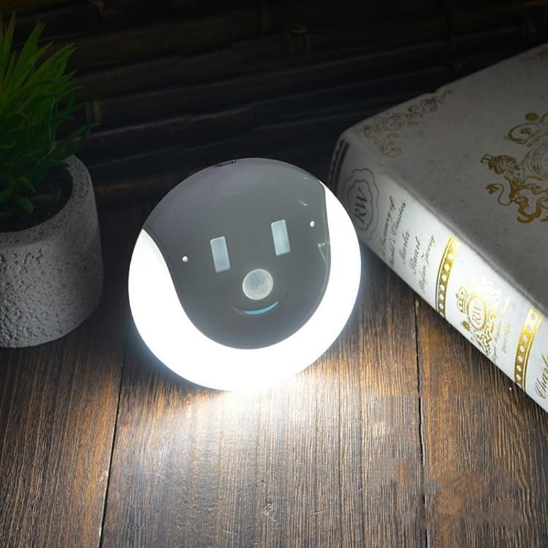 USB Rechargeable Motion Sensor Night Light Magnetic Smile Design 9