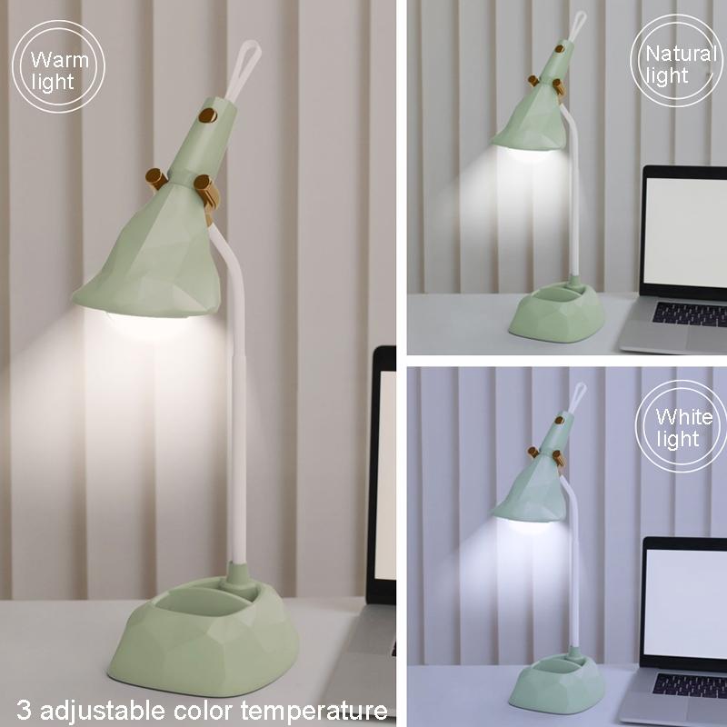 Portable Adjustable USB Desk Lamp Dimmable LED With Removable Base Color Temperature Night Light 5