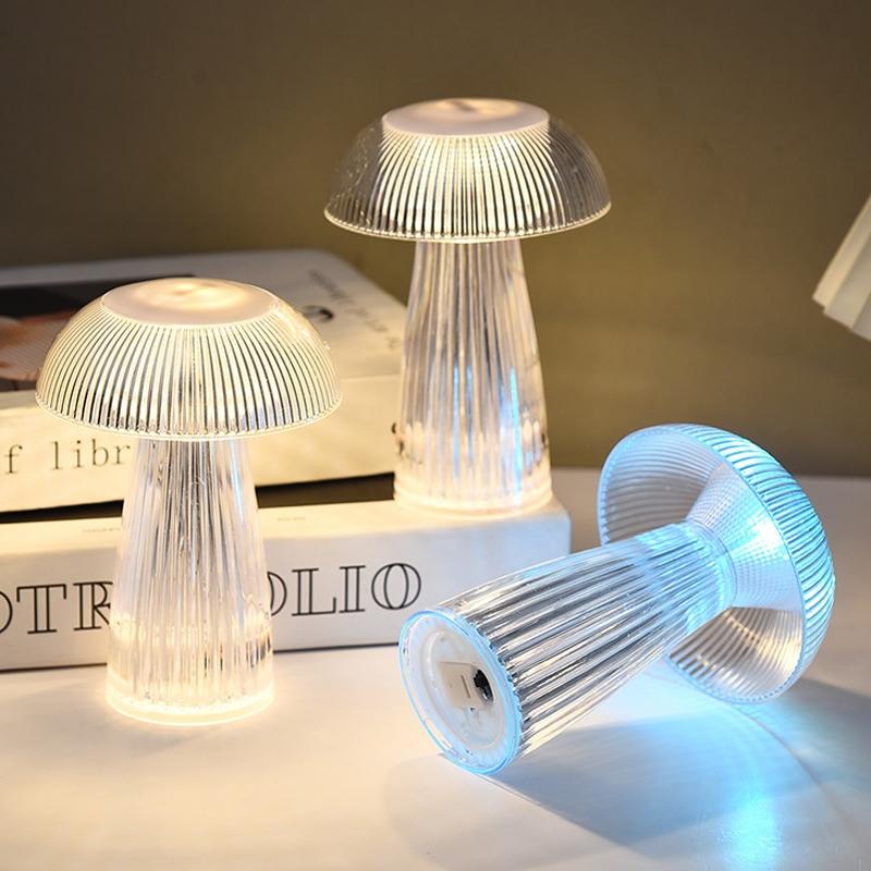Magical Jellyfish Mushroom Table Lamp LED Ambient Bedside Night Light 2
