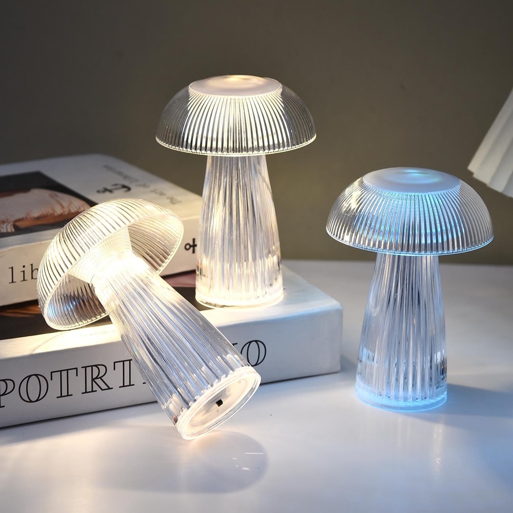Magical Jellyfish Mushroom Table Lamp LED Ambient Bedside Night Light 3