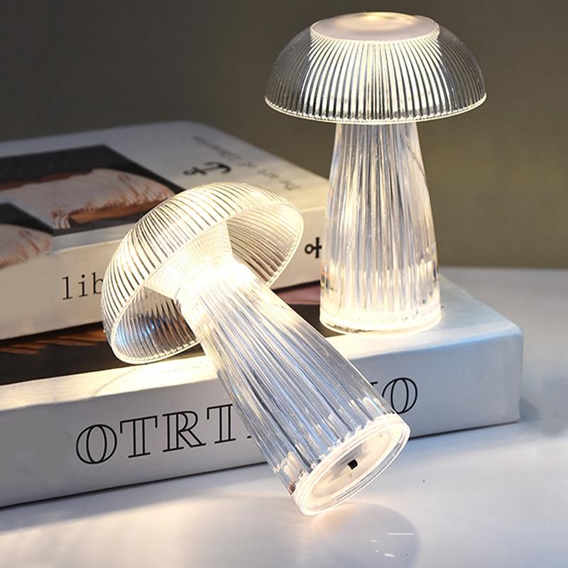 Magical Jellyfish Mushroom Table Lamp LED Ambient Bedside Night Light 5