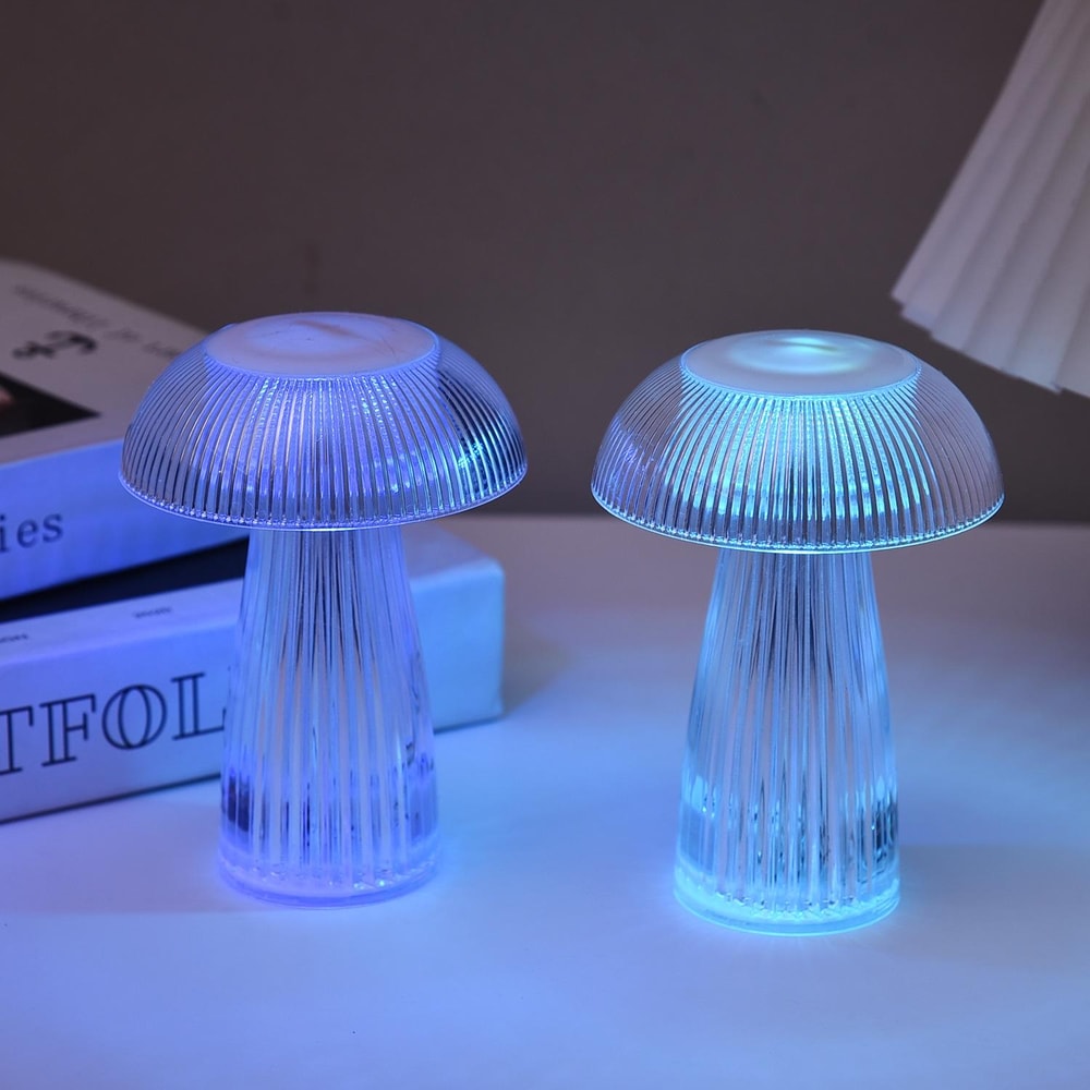 Magical Jellyfish Mushroom Table Lamp LED Ambient Bedside Night Light 6