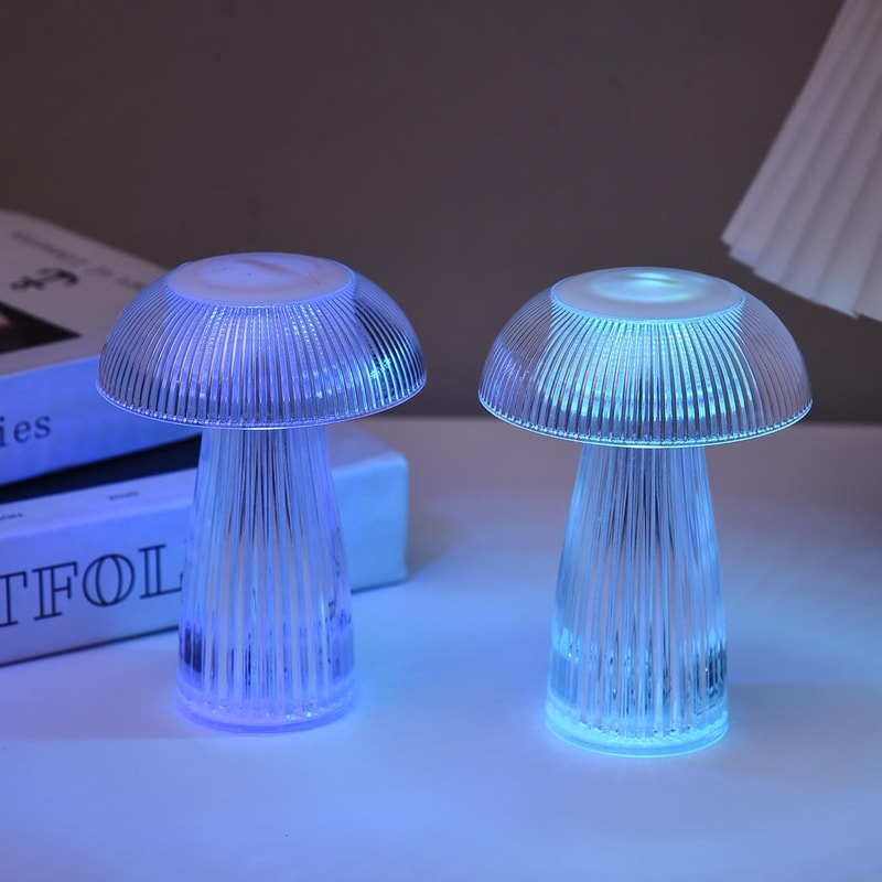 Magical Jellyfish Mushroom Table Lamp LED Ambient Bedside Night Light 6
