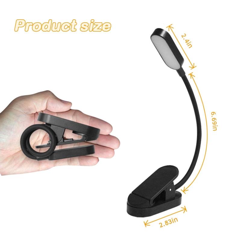 USB Clip Desk Lamp With 9 LEDs Portable Eye Protection Reading Light 1