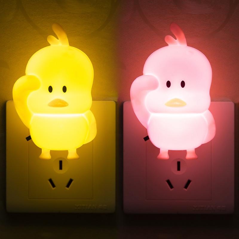Soft Glow Duck Night Light For Kids LED Nursery Bedside Lamp 0