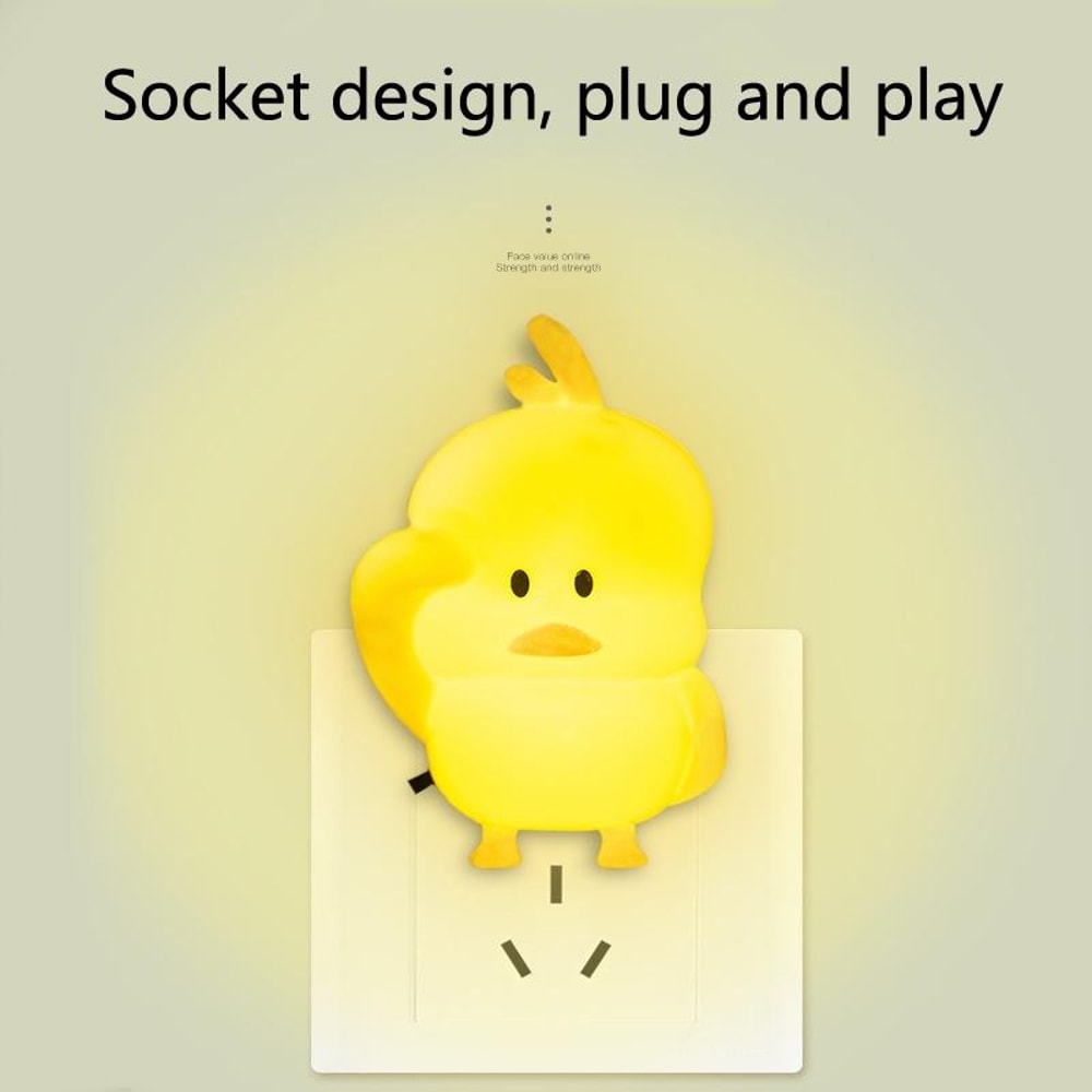 Soft Glow Duck Night Light For Kids LED Nursery Bedside Lamp 3