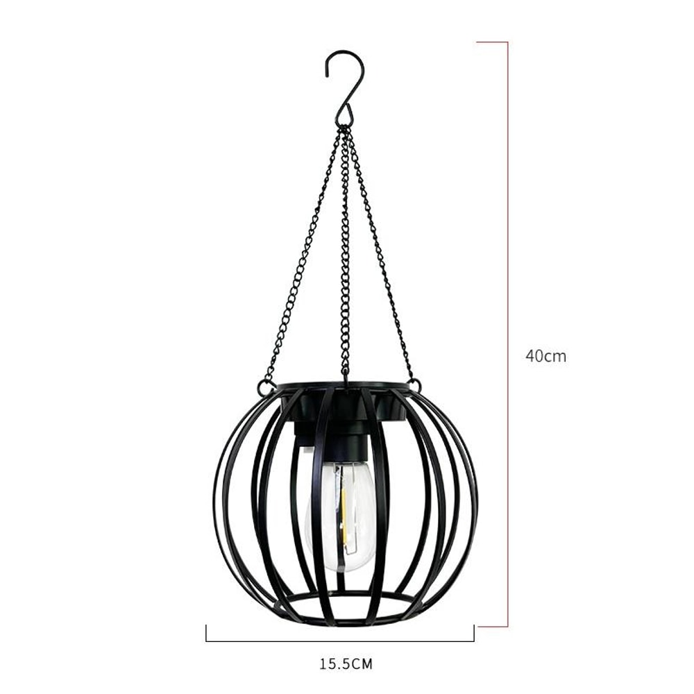 Solar Pumpkin Lantern Outdoor Hanging Garden Courtyard Villa Decoration LED Light