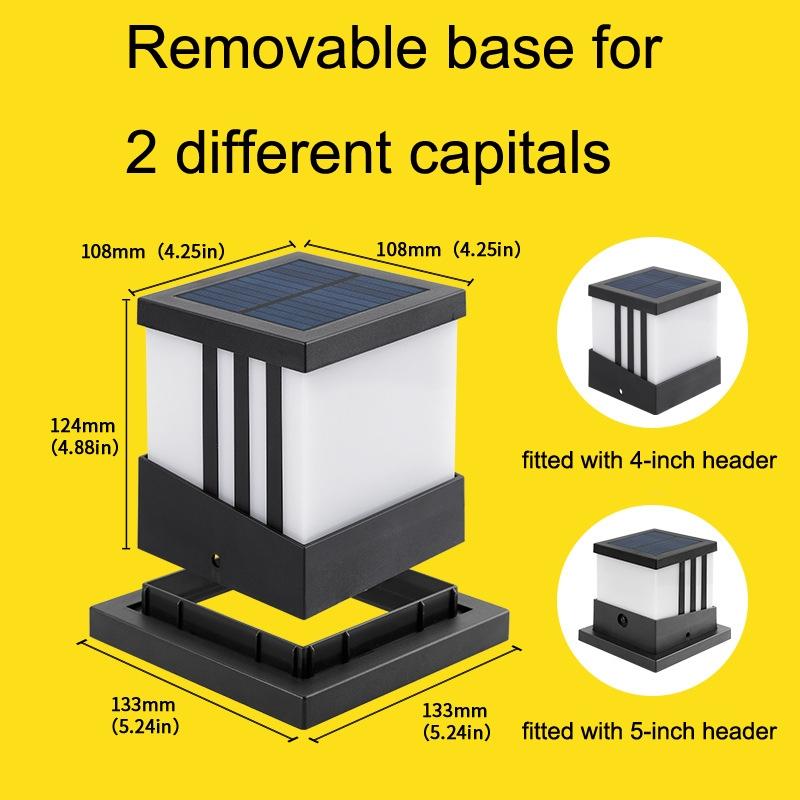 Solar Outdoor Waterproof Garden Column Lamp Landscape Lighting