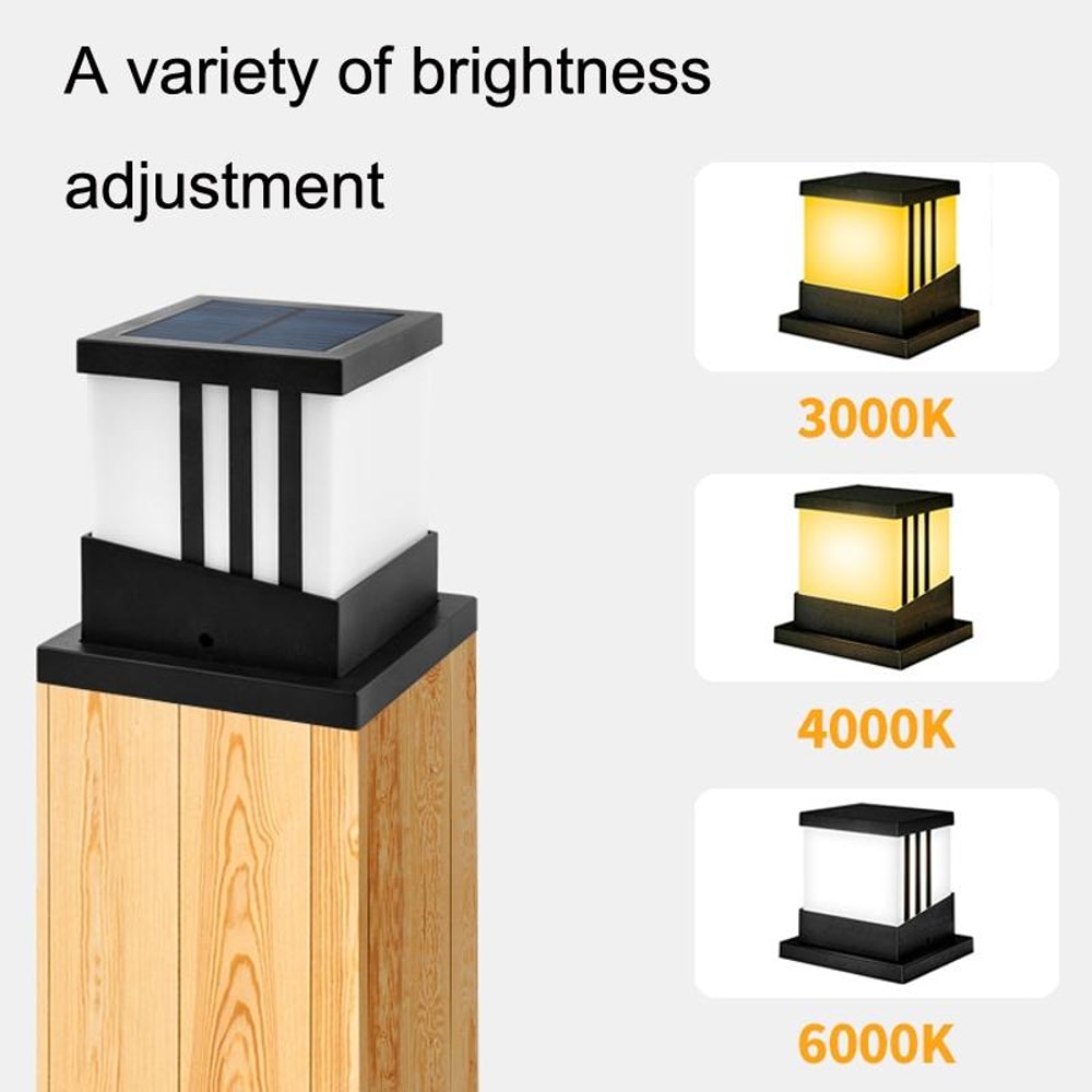 Solar Outdoor Waterproof Garden Column Lamp Landscape Lighting