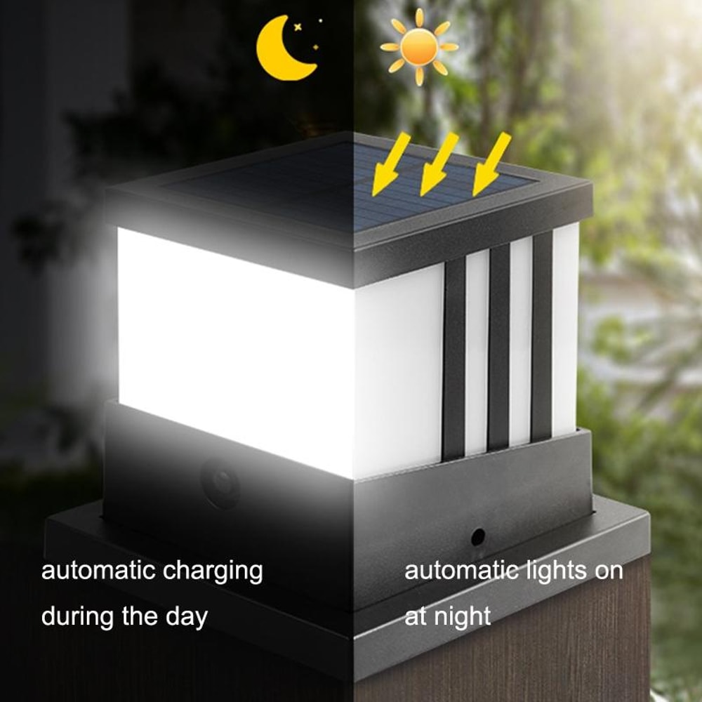 Solar Outdoor Waterproof Garden Column Lamp Landscape Lighting