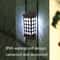 Solar Outdoor Fence Wall Light Warm Garden Decoration 5