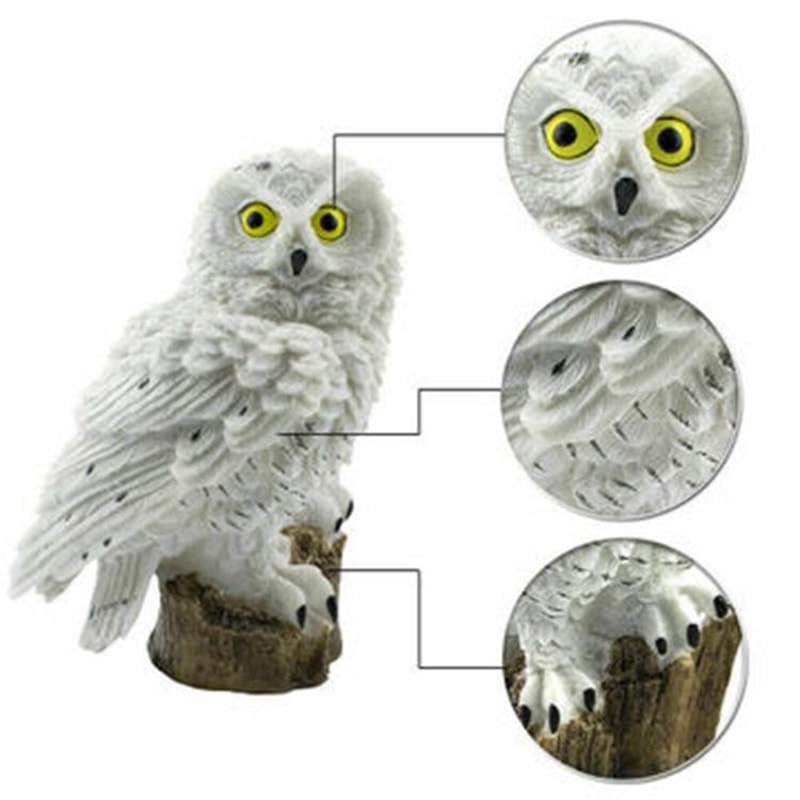 Solar Powered Owl LED Garden Night Light Lamp 3