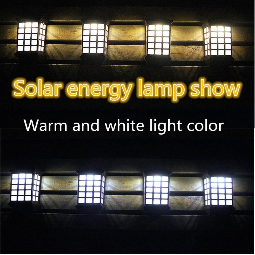 Extended Outdoor Solar Wall Lamp Waterproof Garden & Courtyard Light