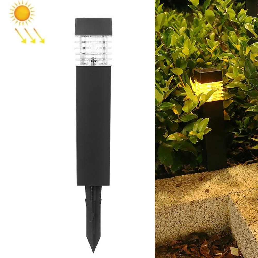 Solar Powered Outdoor Waterproof Lawn Column Light Modern Landscape Lighting 7