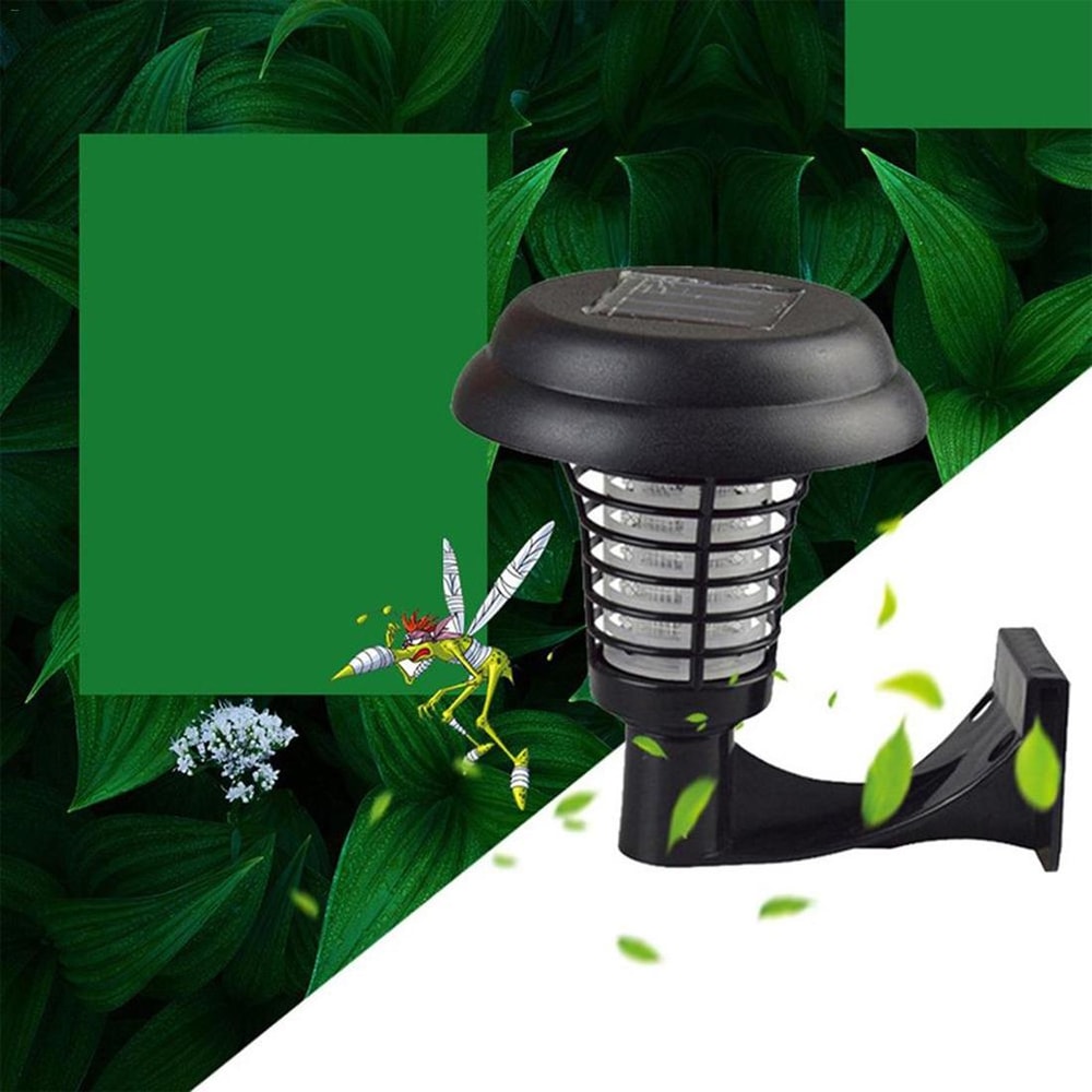 Solar Powered Wall Mosquito Killer Lamp for Outdoor Protection