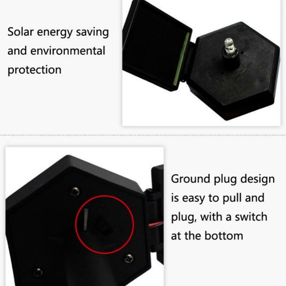 Solar Garden Lamp With Resin Parrot Decorative Outdoor Courtyard Light 6