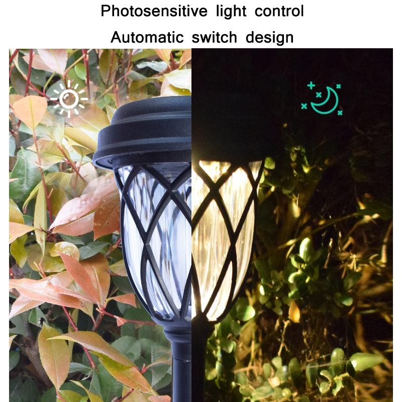 Solar Powered Rainproof LED Lawn Light for Outdoor Courtyards