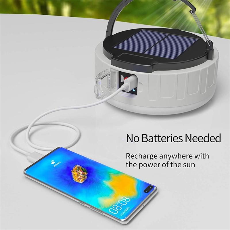 Solar Powered LED Portable Emergency Camping Light 5