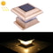 Solar Garden Column Light Warm LED Outdoor Fence Landscape Lamp 6