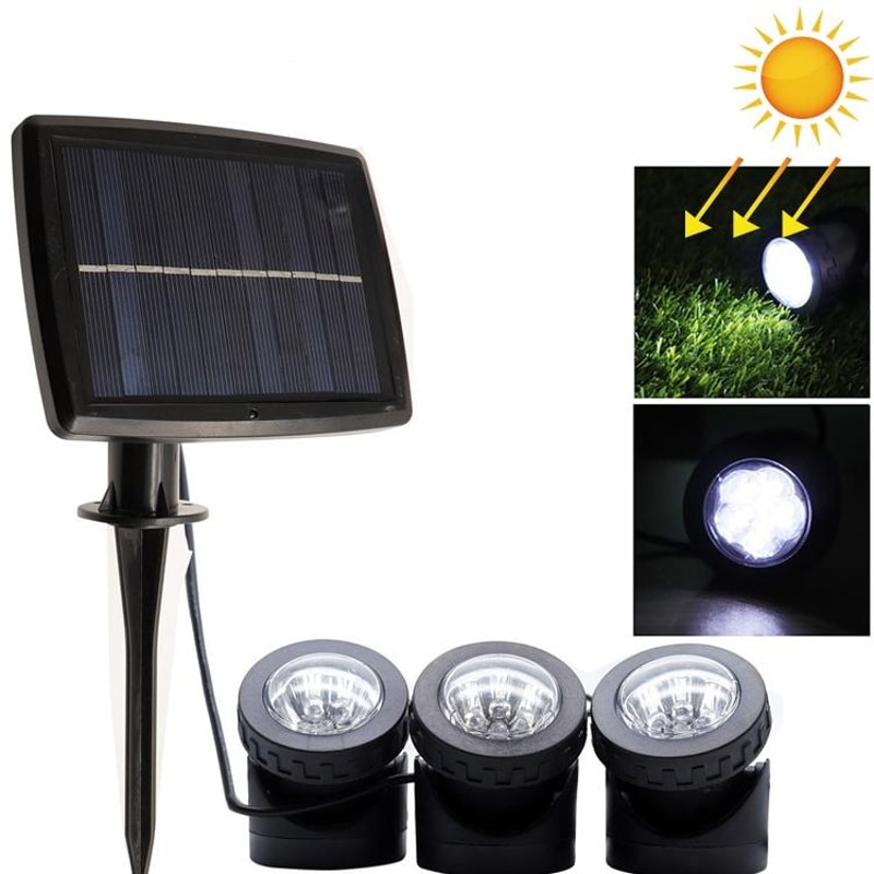Solar Underwater Spotlight Waterproof LED Pond Outdoor Solar Lighting 11