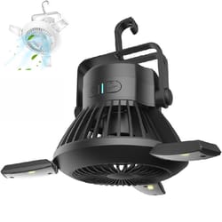 solar camping led lamp with fan & mosquito repellent