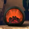 Semi Circular Simulation Flame Touch Fireplace Light