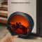Semi Circular Simulation Flame Touch Fireplace Light