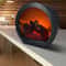 Semi Circular Simulation Flame Touch Fireplace Light