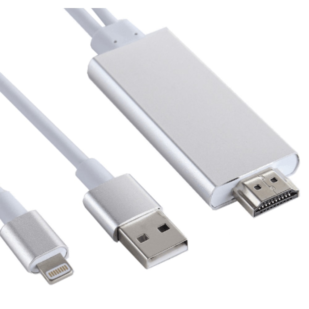 Premium 8 Pin To HDMI Adapter Cable With USB Charger For HDTV 6