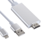 Premium 8 Pin To HDMI Adapter Cable With USB Charger For HDTV 6