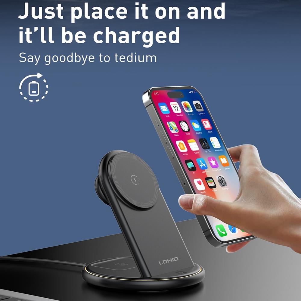 5 In 1 MagSafe Wireless Charger With Fast Type C Cable All In One Charging Station 11