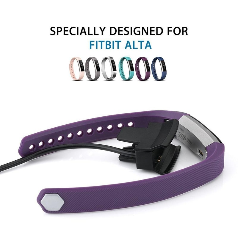 Fitbit Alta USB Charger Clip Cable with Reset Button Replacement Charger
