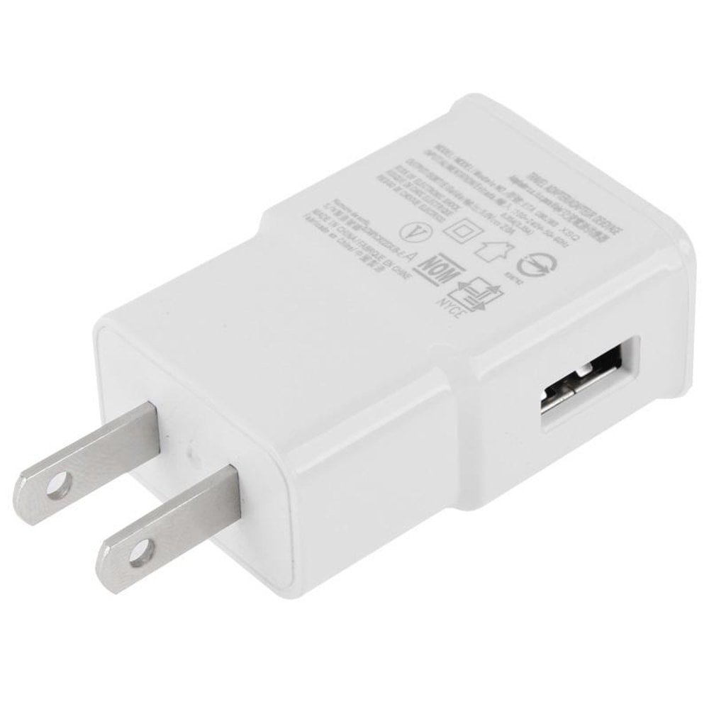 FastCharge Micro Pin USB Sync Cable Travel Charger Compact US Plug 1